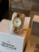 High Quality Replica Omega Gold strap Different Colors Face Dial White Diamonds Ceramic Bezel Lady Watch 34mm
